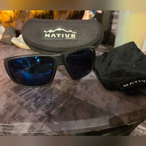 Native MENS Sunglasses in Black with Polorized Lenses- Sightcaster